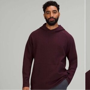 Lululemon At Ease Hoodie - Heathered Cassis and Black